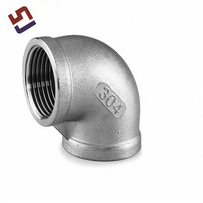 OEM Stainless Steel 304 316 Customized Precision Casting Connector 90 Degree Pipe Elbow Fitting Plumbing Accessories