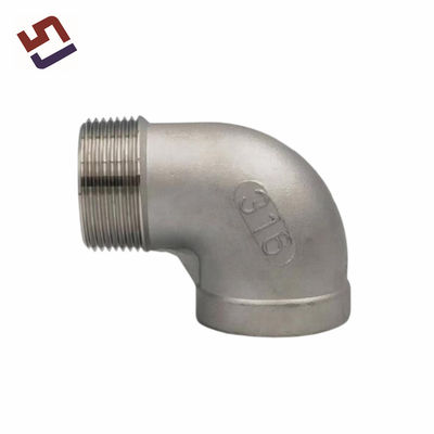 Customized Factory Custom High Precision Stainless Steel 90 Degree Elbow Industrial Pipe Fitting