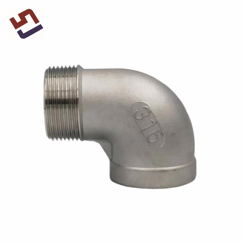 Customized Factory Custom High Precision Stainless Steel 90 Degree Elbow Industrial Pipe Fitting